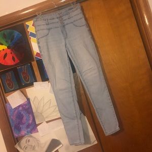 High waisted jeggings